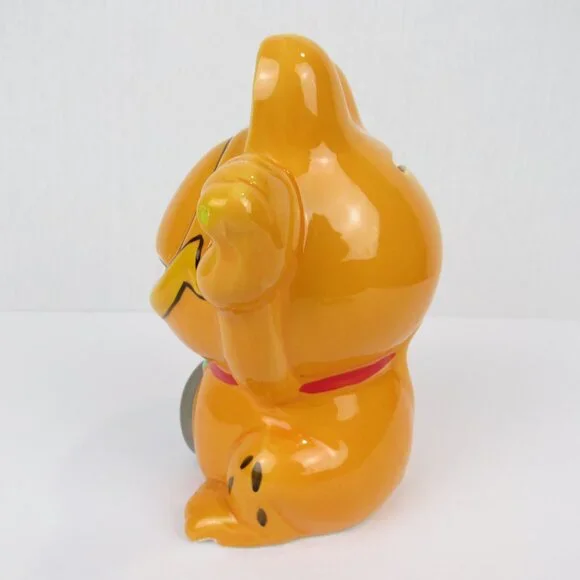 Vintage Garfield Cat Ceramic Kitty Piggy Bank - Picture 3 of 11